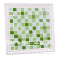 Crystal glass mosaic green